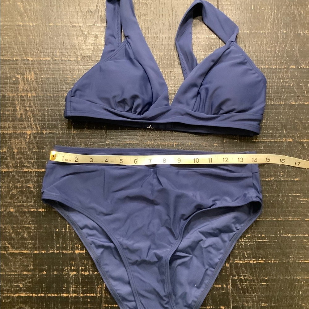 Cupshe Deep Blue Bikini Set